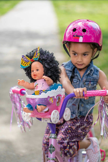 Orijin Bees Curly Swizzy Bee - 12 inch Black Doll, African American Doll, Biracial Doll, Ethnic Doll, Latino Doll, Curly Hair Doll