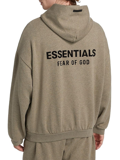Fear of God Essentials, Essentials Fleece Hoodie, Small, Heather Gray