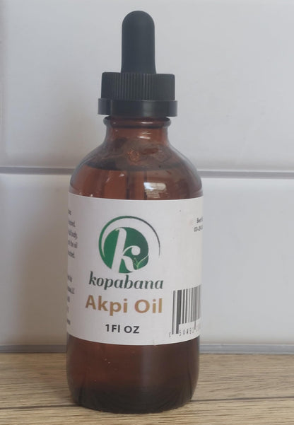 KOPABANA Akpi Oil | Ndjansan | Ricinodendron heudelotii |Cold Pressed | Organic| Extra Virgin | Massage Oil 1oz