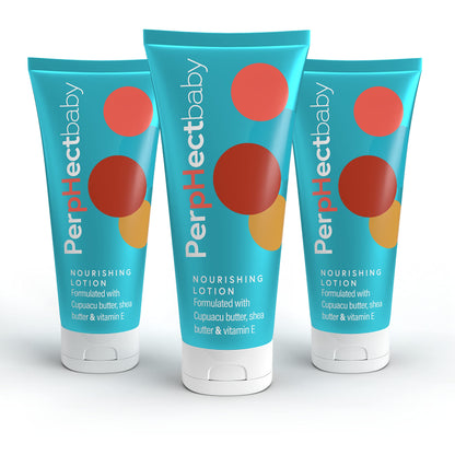 PerpHectBaby Nourishing, Moisturizing, Calming, Baby Dry Skin Lotion for Chapped & Cracked Skin Formulated with Cupuacu Butter, Shea Butter and Vitamin E. 8 oz.
