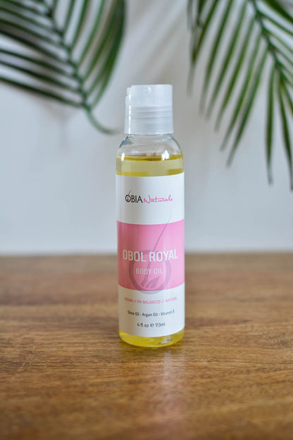 OBIA Naturals Obol Body Oil Hydrating Argan Oil Formula, Dry Skin Moisturizer & Hydrating Body Massage Oil, for Radiant & Healthy Looking Glow, Nourishing Bath Oil for Sheer Moisture, 4 fl. oz