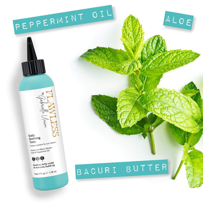 Flawless by Gabrielle Union Wig Hair Care Gift Bundle - Hydrating Shampoo, Heat Protectant Spray, Scalp Soothing Tonic, and Restoring Exotic Hair Oil