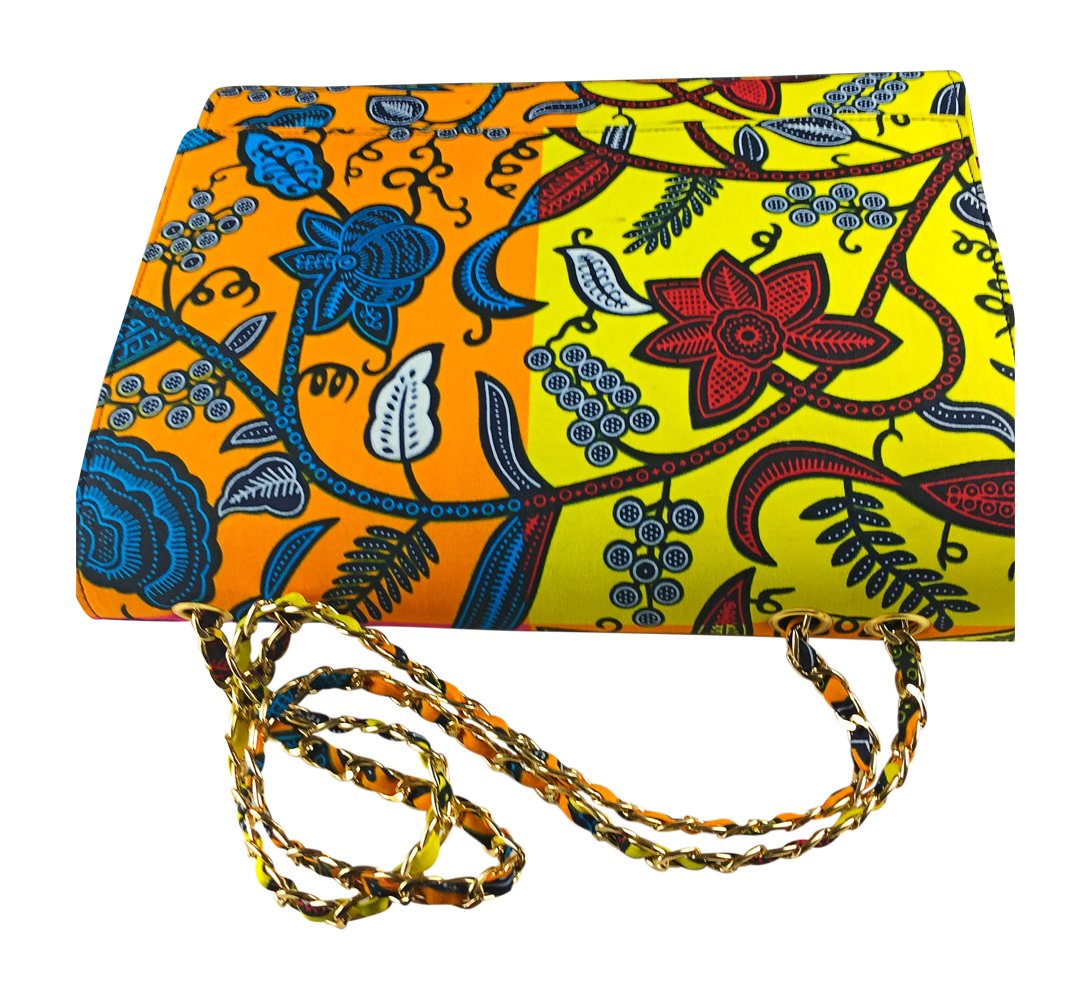 2Chique Boutique Women's Ankara Print Fashion Handbag, ADANNA