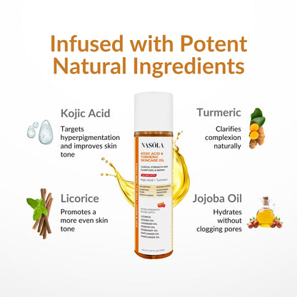 Nasola Kojic Acid Turmeric Skincare Bio Pure Oil