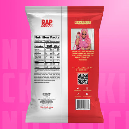 Rap Snacks Nicki Minaj Bar-B-Quin' with my Honey Truffle Chips -Pack of 6