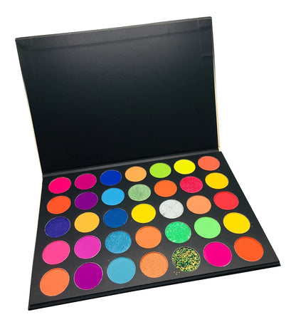 2Chique Boutique Eyeshadow Makeup Palette 35 Matte and Shimmer Colors Long Lasting and High Pigment (Style 34 Ombre)