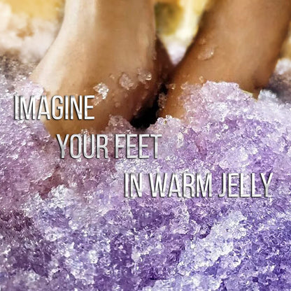 Crafts And The City SOO Jelly Pedicure Packs - Pedicure Foot Soak For Feet - Moisturizing Jelly Spa Pedi Soak - Foot Spa Bath Soak For Soaking - Pedicure Foot Gel (Lavender)