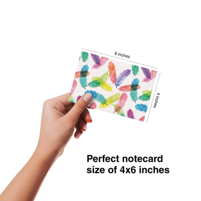 Dessie 100 Unique Blank Cards With Envelopes 4x6 - All Occasion Blank Greeting Cards w/Colored Envelopes & Gold Seals. No Repetition. Note Cards with Envelopes Set