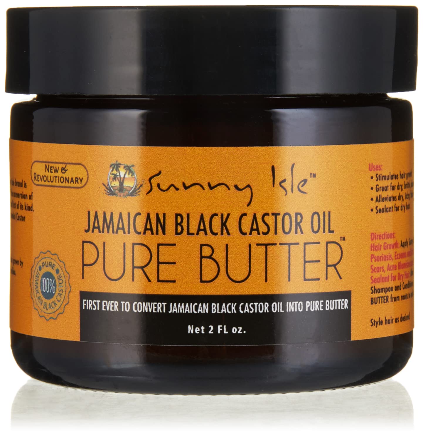 Sunny Isle Jamaican Black Castor Oil Pure Butter 2oz