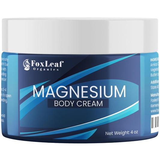Magnesium Cream - Support for Sleep, Leg Cramps, Joint Support, & Muscle Soreness - Maximum Strength Magnesium Lotion with Arnica, Shea Butter, Lavender Essential Oil - Made in USA - 4oz
