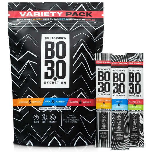 BO3.0 Sugar Free Electrolyte Powder Packets | Joint Support Supplement with Sugar-Free Electrolytes for Hydration, Hangover Prevention for Keto and Active Adults | Variety Pack