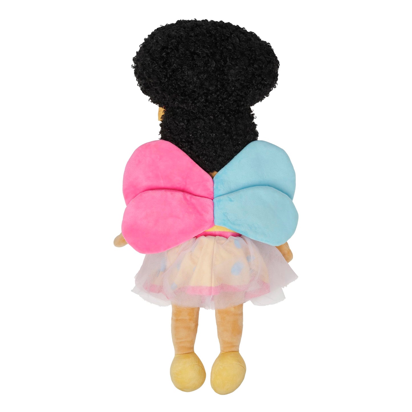 Orijin Bees Cuddle Bees Plush Dolls - Luna, 24 inches, Soft, Durable, Ages 2+, Black Doll, Biracial Doll, First Doll, Cartoon Doll, for Girl Toddler prechool, Large Plush Doll
