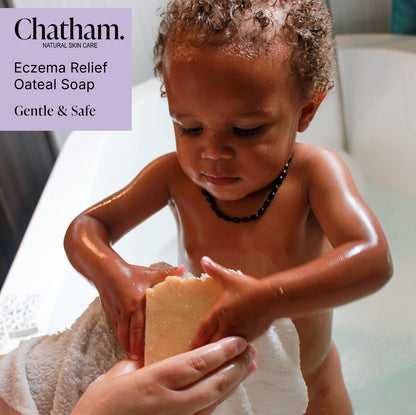 Chatham Natural Skin Care Eczema Relief Oatmeal Soap 5oz | with Colloidal Oatmeal | Bath Soap | For Eczema, Rosacea, Psoriasis prone skin