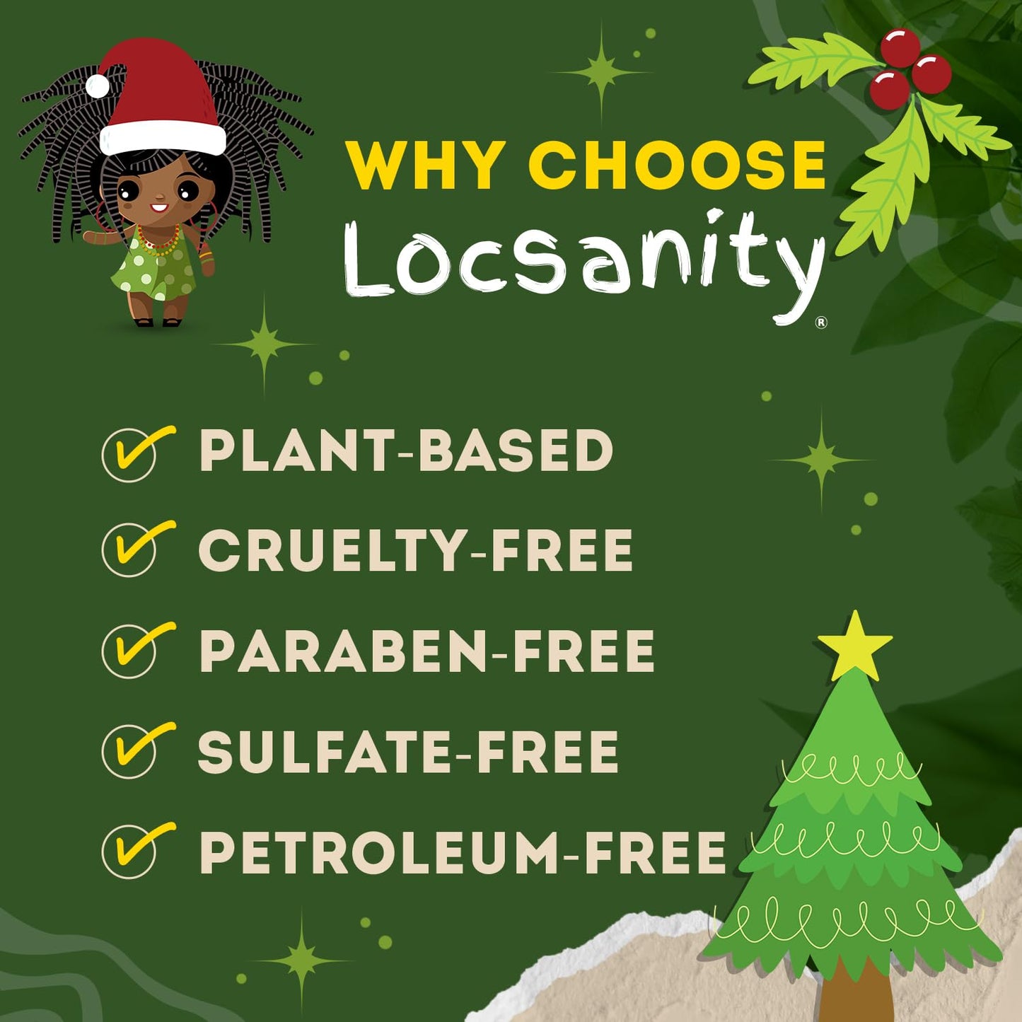 Locsanity Hibiscus Green Tea Hair Growth Spray for Dreadlocks and Loose Hairstyles Hair Care Treatment – Trial Size Loc Moisturizer for Thicker, Fuller, Longer Hair (4oz)