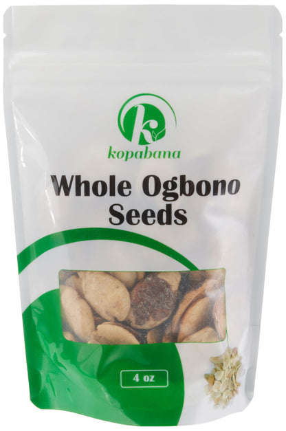 KOPABANA Whole Ogbono seeds | wild mango | African mango| bush mango| dika | mbukpap uyo 4oz