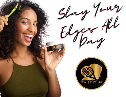 Twist It Up New Hair Gel Wax - Dreadlocks, Braids, Edges, Natural Curls, Natural Twist, Wave Pomade
