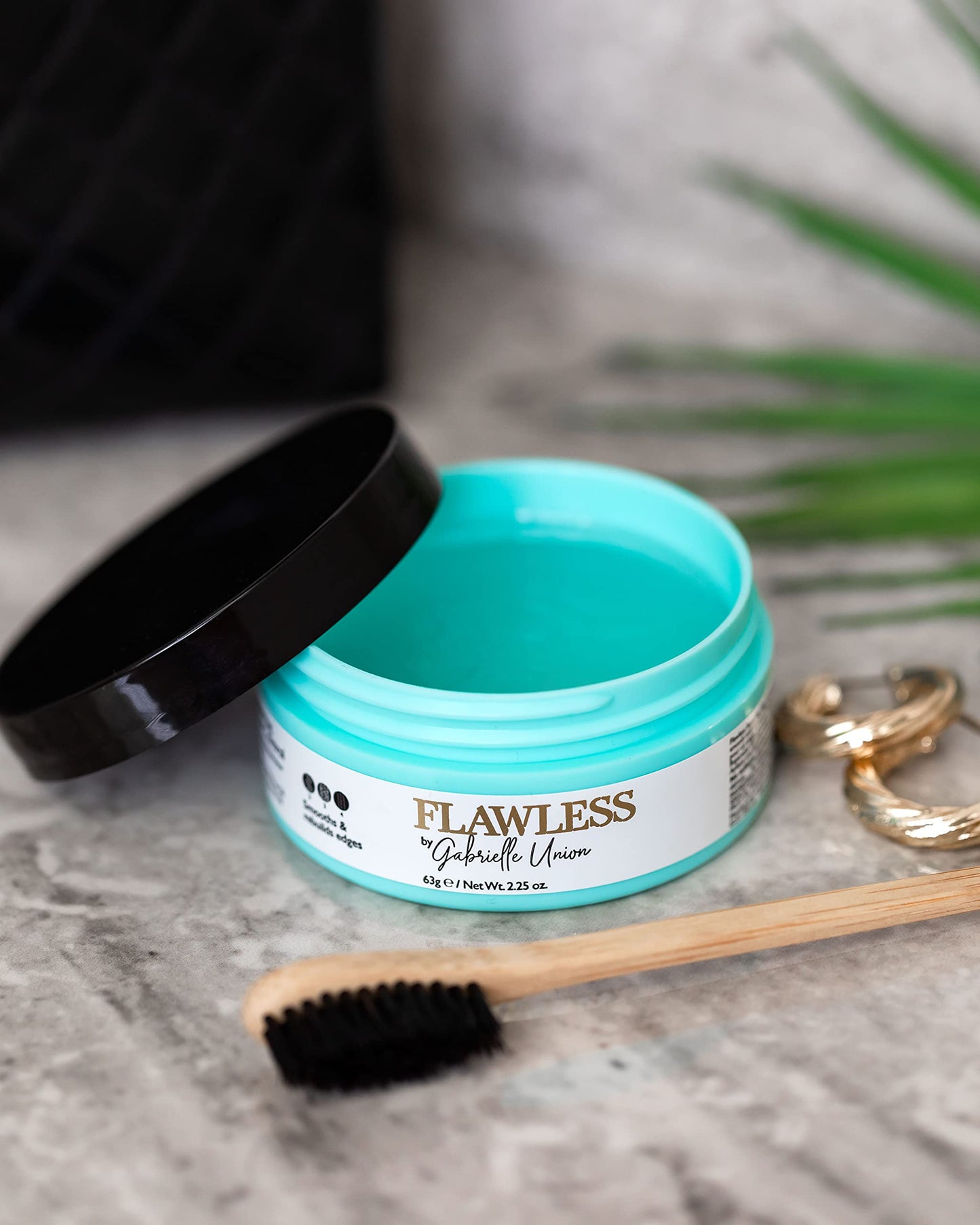 Flawless by Gabrielle Union - Repairing Edge Control, with Biotin and Rice Oil Complex for Curly and Coily Hair, 2.25 OZ