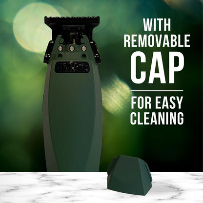 4MAS Kion Trimmer 2.0 - Professional Hair & Beard, Zero-Gapped, Cordless Lithium-Ion Trimmer with Charging Base (Green & Black)
