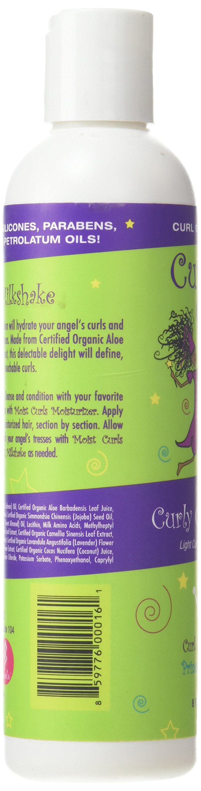 Curls Curly Q Milkshake Light Lotion for Kids - Children's Fine, Wavy, Curly Hair - Defines, Defrizzes, and Softens - Hydrating and Frizz-Free - 8 Fl Oz