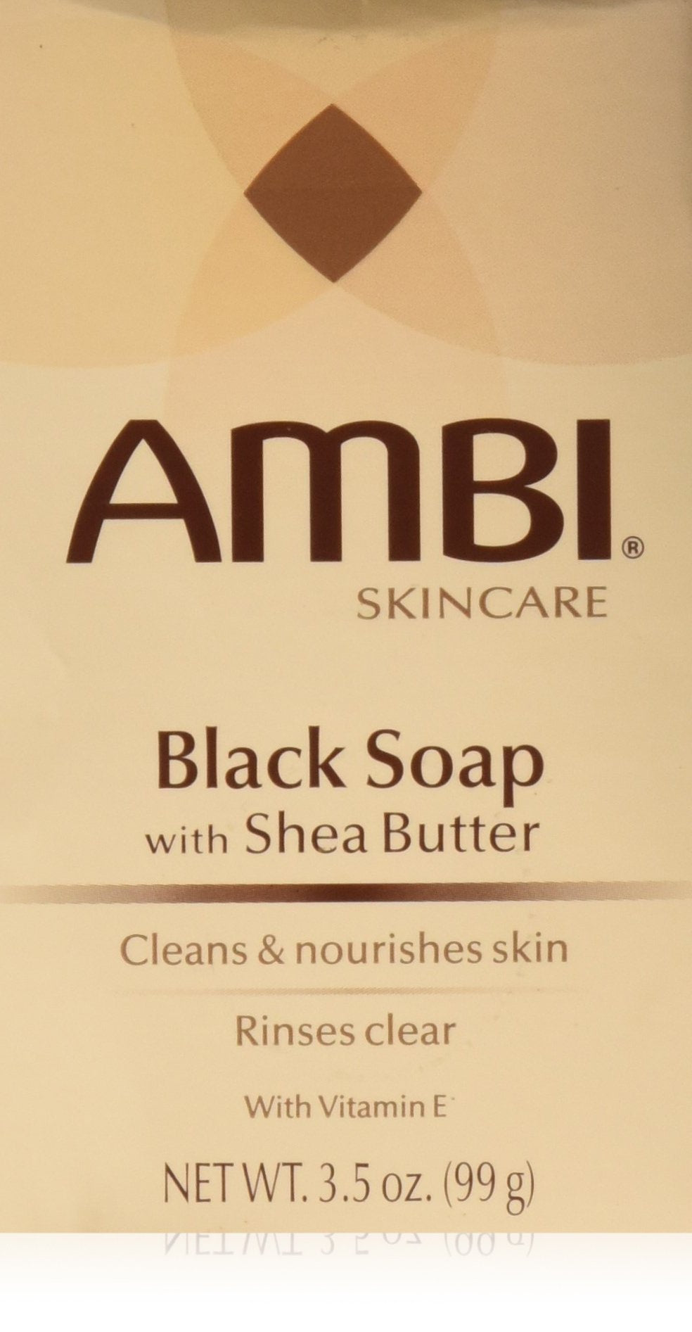 Ambi Skincare Black Soap with Shea Butter, 3.5 Oz (Pack of 2)