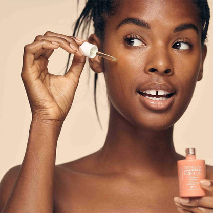 Urban Skin Rx, Reti-Glow Night Oil | Sensitive Skin Lightweight Facial Oil for Gentle Resurfacing and Smoothing Skin with Bakuchiol and Vitamin E | 0.5 Oz