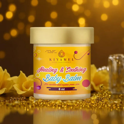 KIYAMEL Healing & Soothing Baby Balm for Sensitive and Eczema Prone Skin| Made with Mango & Shea Butter, Jojoba oil and Vitamin E which gives you a smooth skin and Hydrates & Nourishes Sensitive Skin
