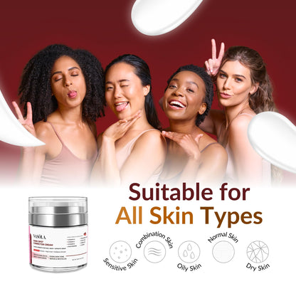 Nasola Dark Spot Corrector Cream Remover for Face, Body - Natural Skincare for Underarms, Elbows & Privates- the Ultimate Solution for Bright, Beautiful Skin infused Kojic Acid & Mulberry 1.85 Fl Oz