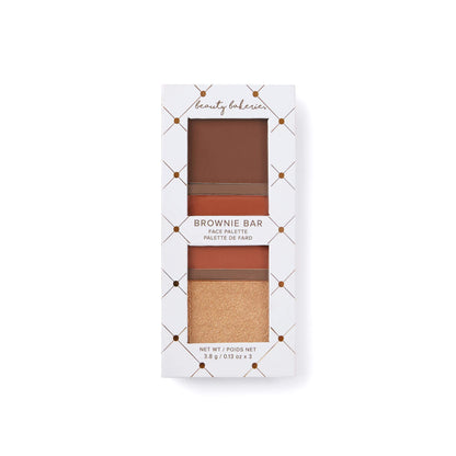 Beauty Bakerie Brownie Bar Mini Makeup Palatte, Contour, Bronzer, and Highlighter Makeup, Travel Size