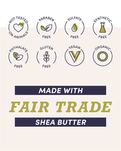 Eu'Genia Dermatological Formula Shea Butter (Fragrance-Free, 2oz), 100% Pure Unrefined Ghanaian Shea, Premium Face & Body Moisturizer for All Skin & Hair Types