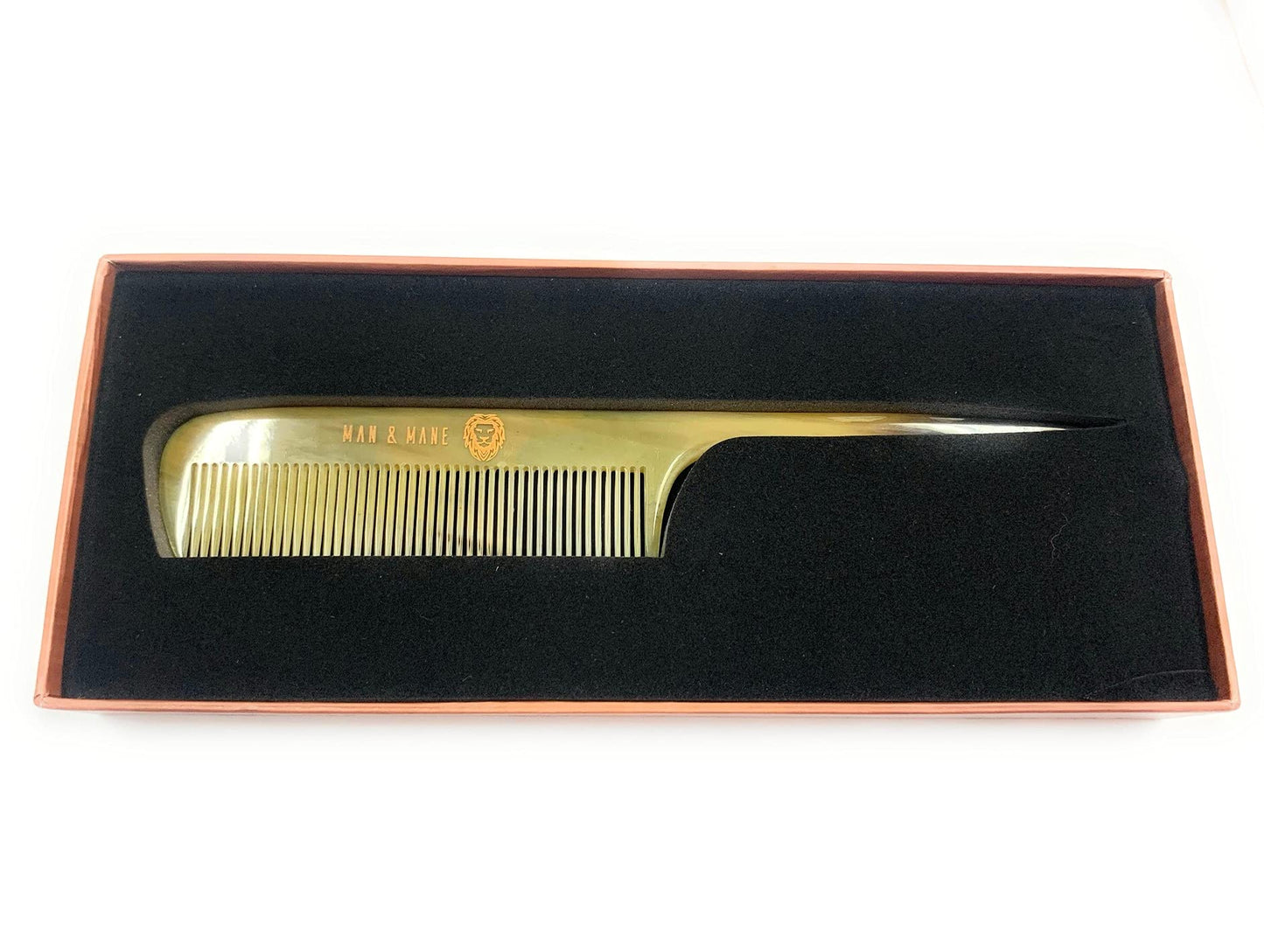 Premium Handmade 100% Oxhorn Anti-static Rat Tail Fine Tooth Comb for Women & Men