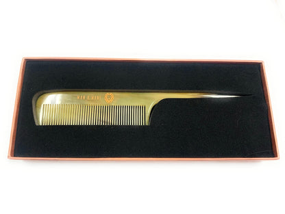 Premium Handmade 100% Oxhorn Anti-static Rat Tail Fine Tooth Comb for Women & Men