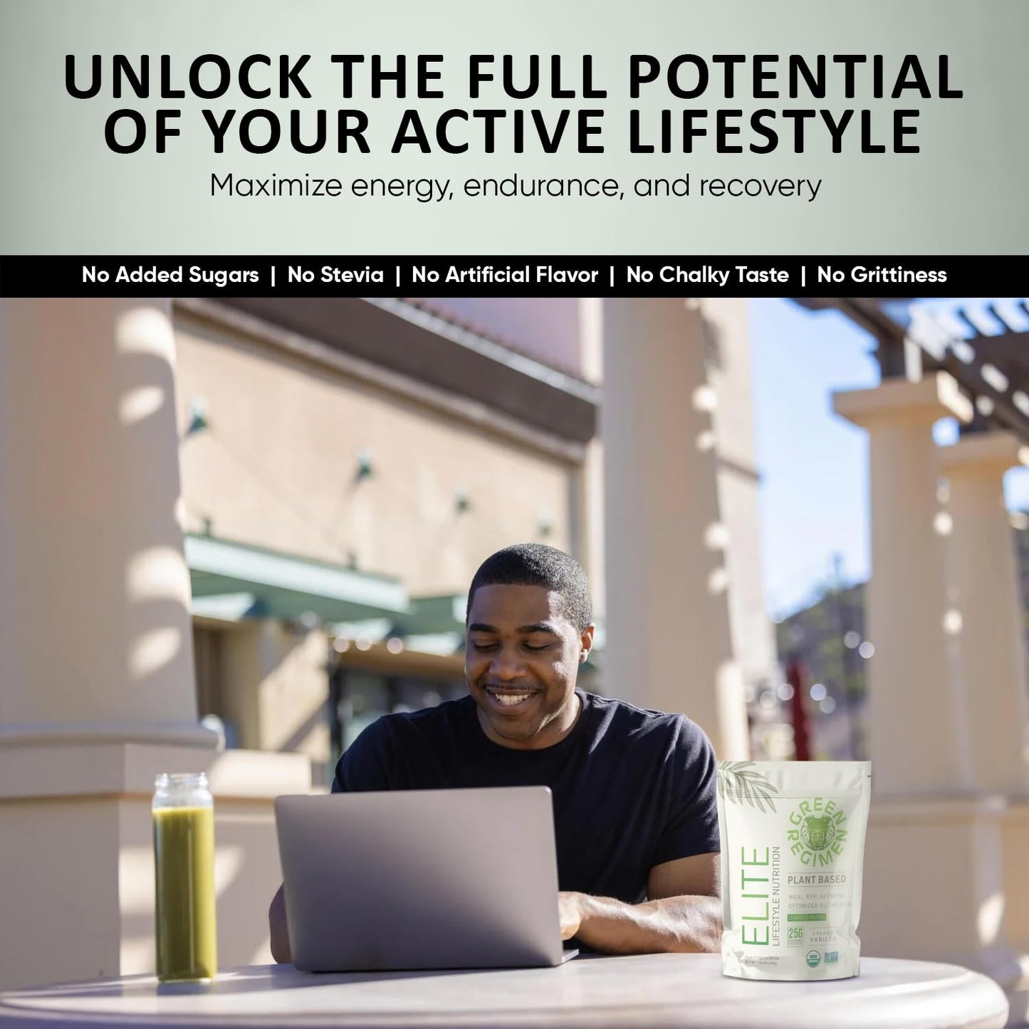 Green Regimen Elite Plant-Based Protein Powder - 25g Complete Hemp & Pea Protein, Meal Replacement High-Protein Vegan Shake, NonGMO, Gluten-Free, Dairy-Free, Low Carb - (Vanilla - 1 Month Supply)