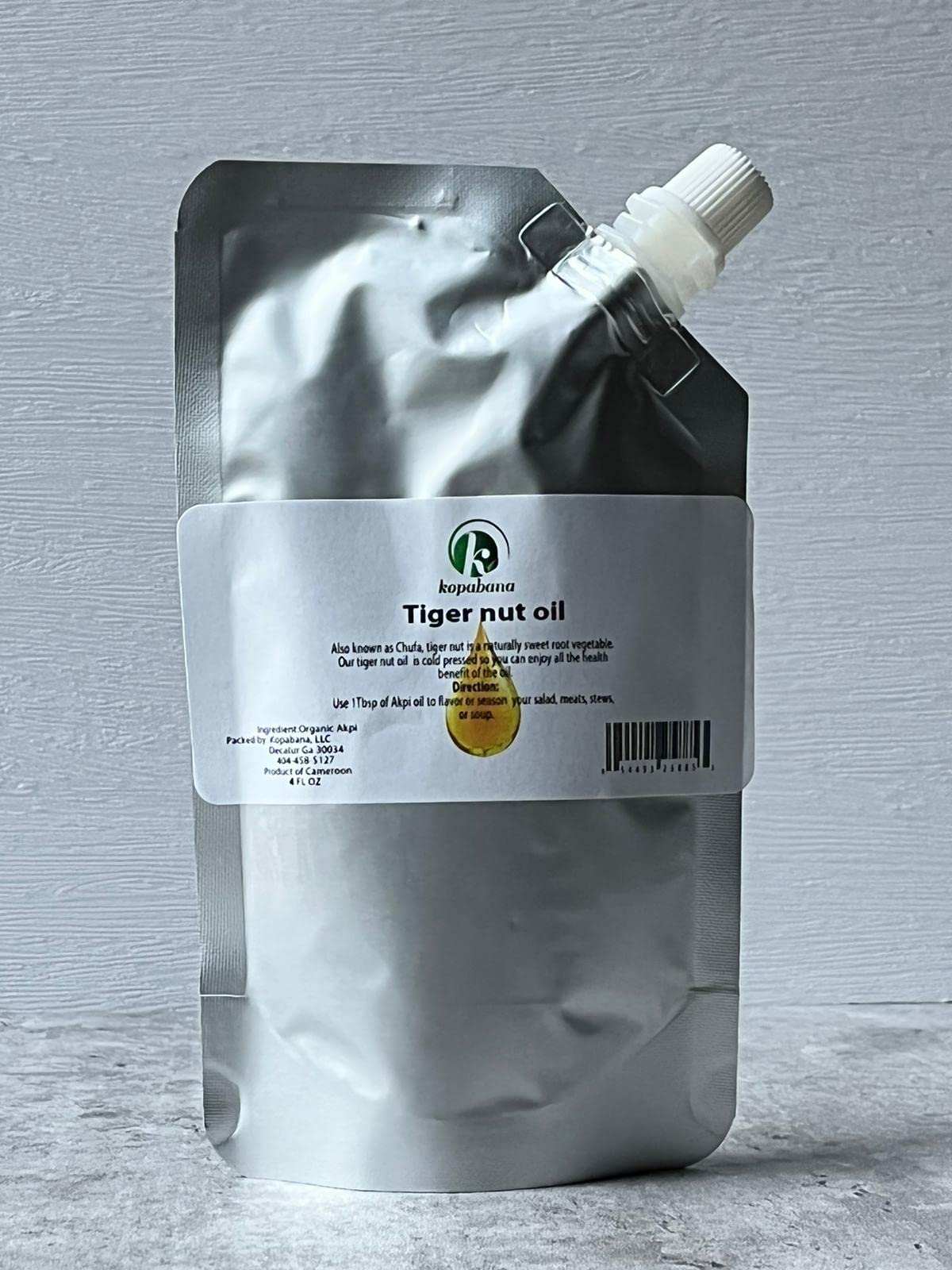 KOPABANA Tiger Nuts Oil |Cold Press Chufa Oil | Yellow nutsedge Oil | Cyperus esculentus Oil 4oz