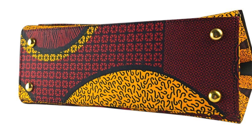 2Chique Boutique Women's Ankara Print Fashion Handbag, NNEOMA