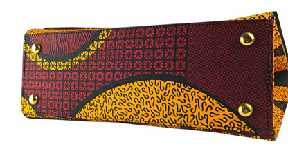 2Chique Boutique Women's Ankara Print Fashion Handbag, NNEOMA
