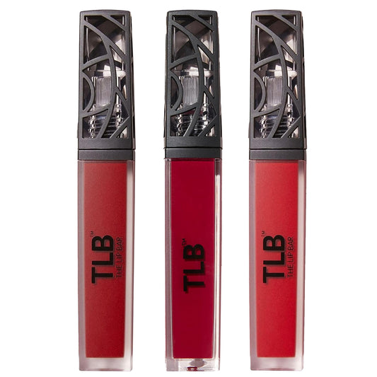 The Lip Bar Vegan Liquid Matte Lipstick, High Pigment Color & Long-Lasting with 8-12 Hours of Wear, Bawse Lady, Rich Auntie, Hot Mama, 3 Pack