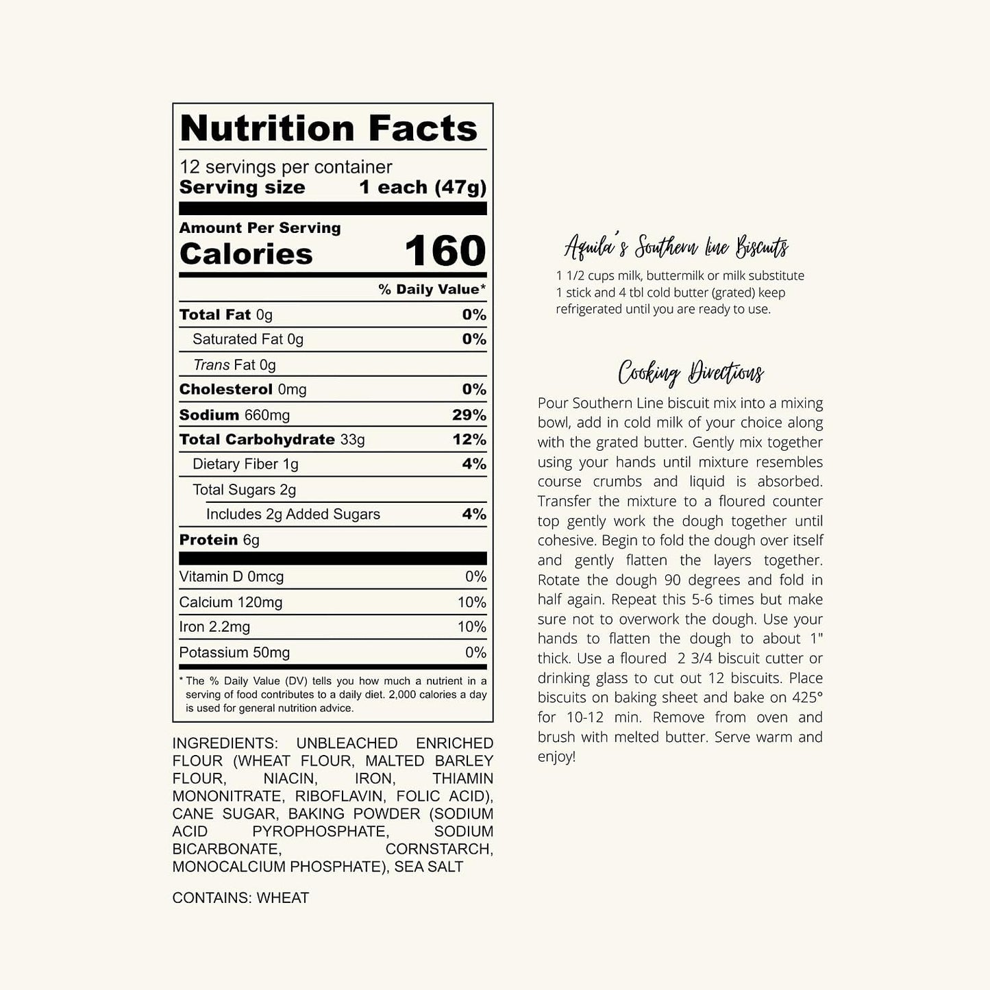 Hamilton Cornerstore Southern Biscuit Mix, Easy-to-Bake Delight Biscuits, Classic Southern Recipe for Fluffy Buttermilk Biscuit Mix, Homemade Quick and Easy Biscuit Mix, (20 OZ)