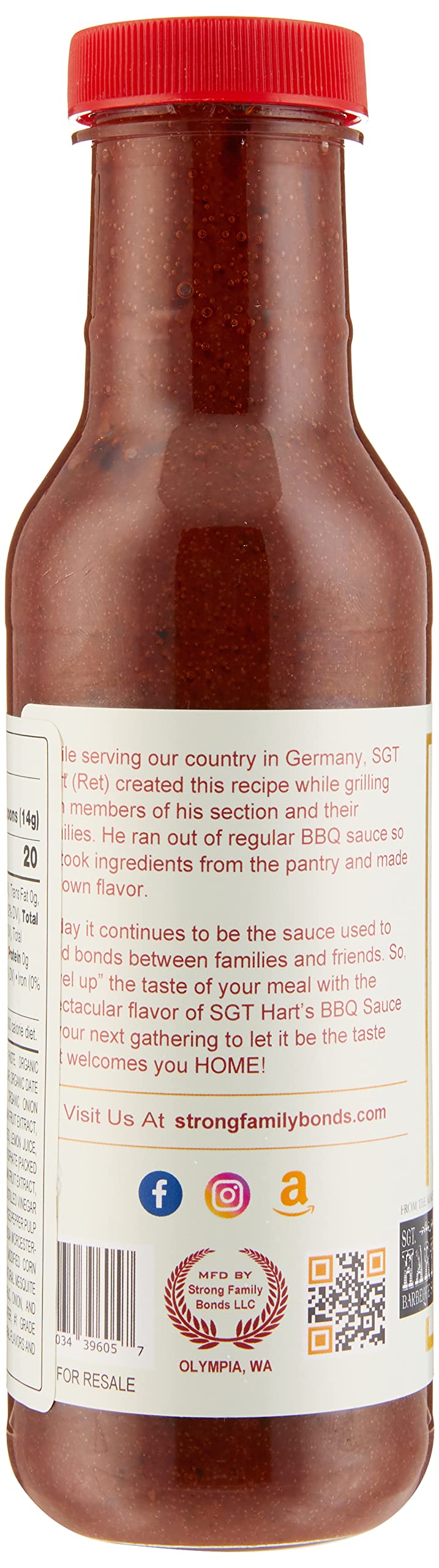 Que Queen’s Jammin’ Reduced Sugar BBQ Sauce -Chipotle Flavor, 1 Pack Bottle - 16 OZ each