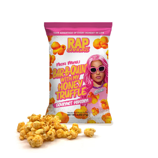 Rap Snacks Nicki Minaj Bar-B-Quin' with my Honey Truffle Popcorn - Pack of 6