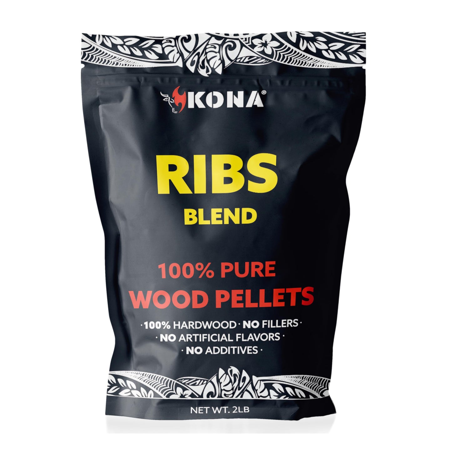 Kona Ribs Blend Smoker Pellets, Intended for Ninja Woodfire Outdoor Grill, 2 lb Resealable Bag