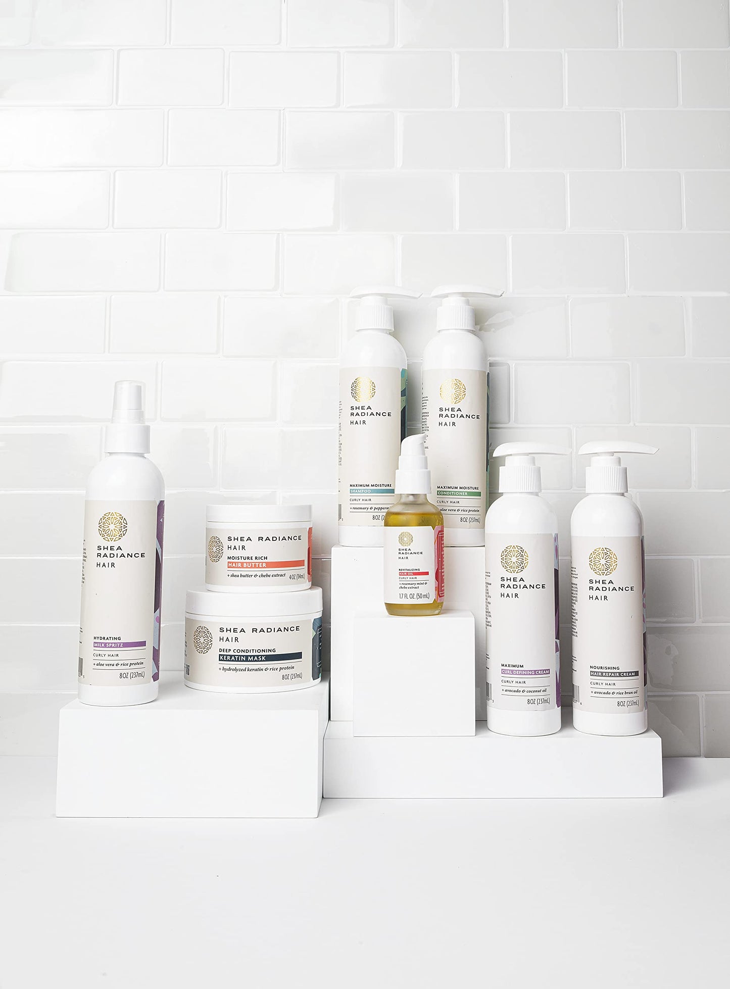 Shea Radiance Maximum Moisture Conditioner | Contains Rice Protein & Keratin | Repairs Damaged Hair & Stimulates Hair Growth | For Curly & Kinky Hair | 8oz