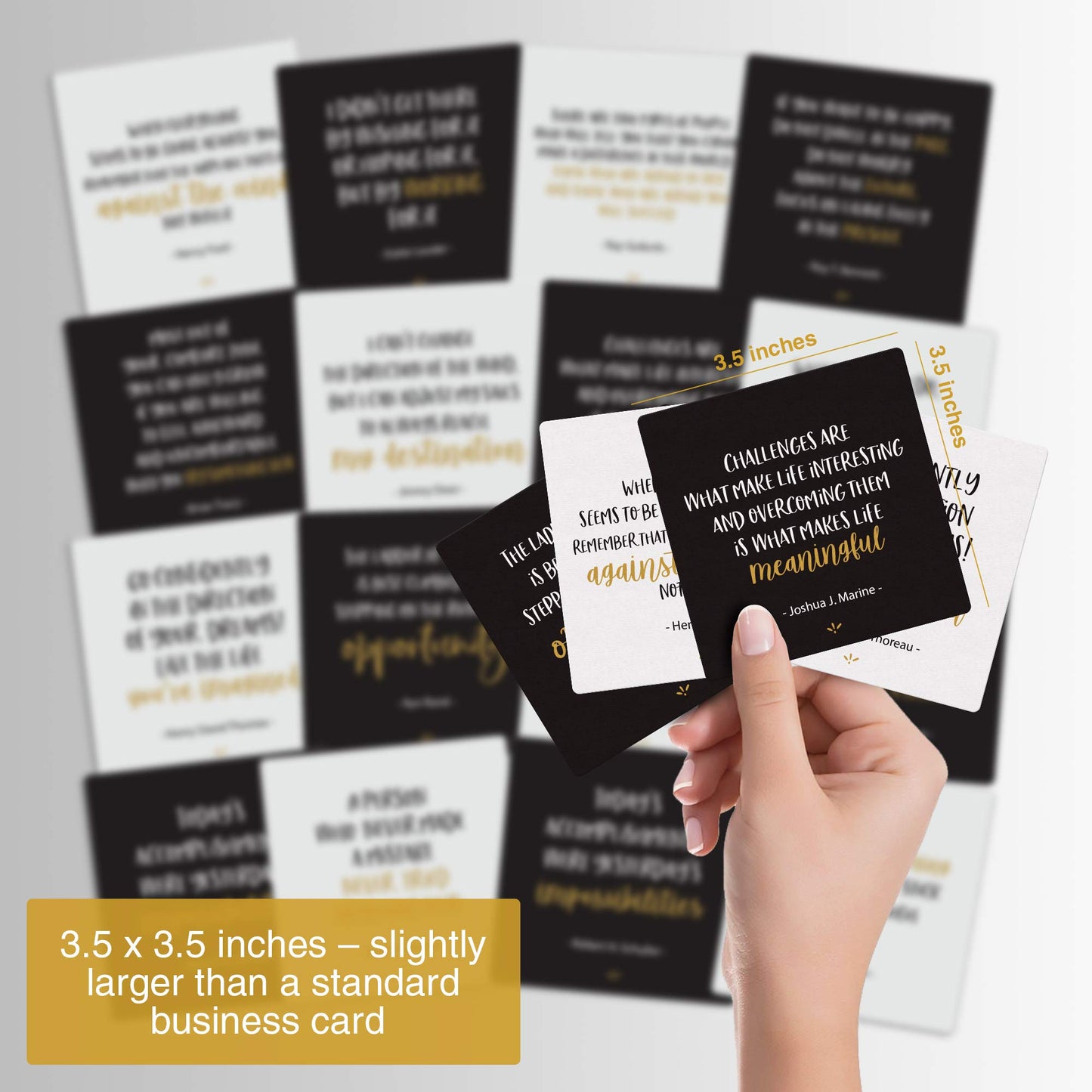 Dessie Motivational Cards - 63 Unique Encouragement Cards Deck with Inspirational Quotes. Bonus Inspirational Notebook with Pen