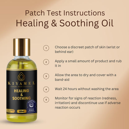 KIYAMEL Healing & Soothing Essential Oils for Itchy Dry Skin, Restorative Body Oil with Vitamin E, Argan, and Jojoba, Moisturizing and Soothing Skincare for Adults and Kids