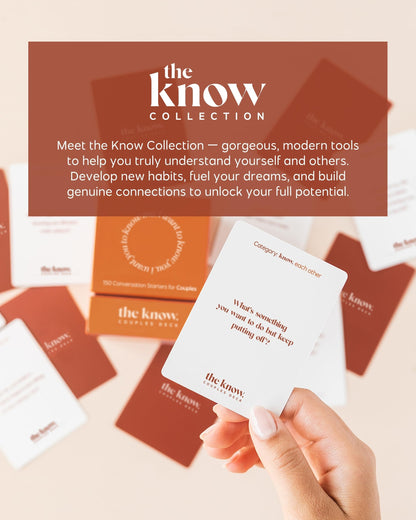 I Know Collection The Know Couples Deck - Date Night Get to Know You Games - 150 Thoughtful Couple Questions – Fun Date Night Cards for New Couples – Romantic Couples Gift