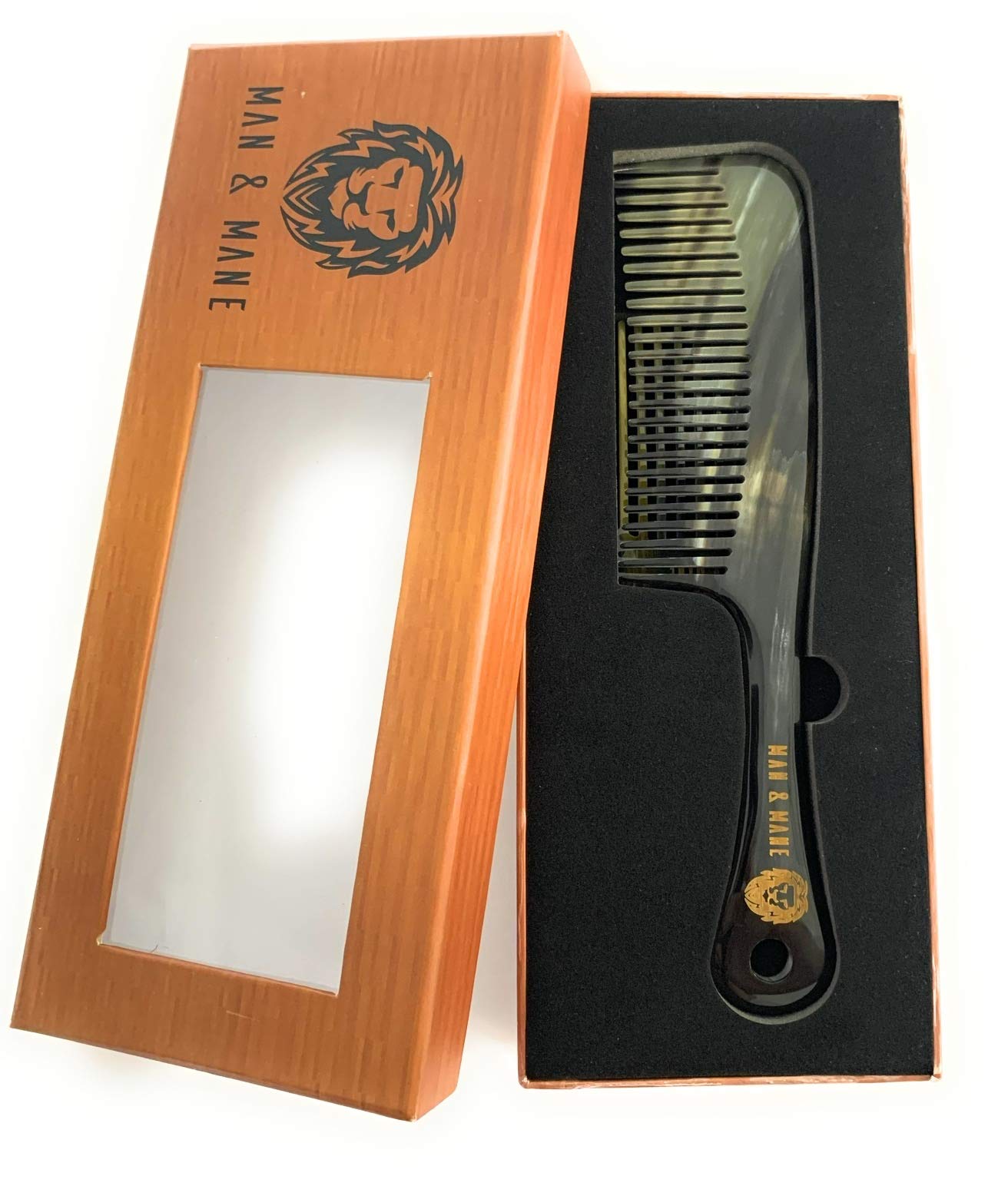 Premium Handmade 100% Oxhorn Anti-static Detangling Styling and Hair Pick Combs Combo Pack for Women & Men