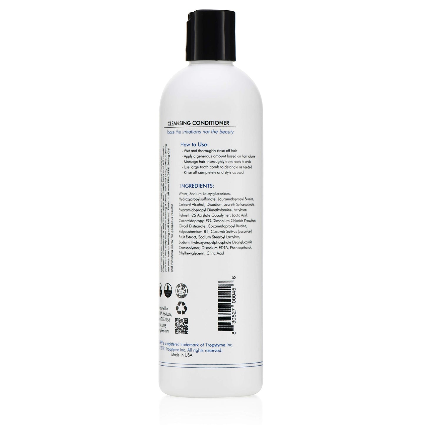 FRAGFRE Cleansing Conditioner for Fine Fragile and Treated Hairs 12 oz (2-Pack Gift Set) - Mild Conditioning Shampoo for Sensitive Skin - Sulfate Free Fragrance Free Paraben Free - Vegan Co-wash