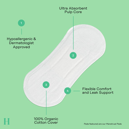 The Honey Pot Company - Herbal Panty Liners for Women - Everyday, Long, & Heavy Liners Bundle - Infused w/Essential Oils for Cooling Effect & Organic Cotton Cover - Feminine Care - FSA & HSA Eligible