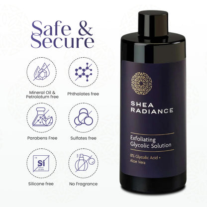 Glycolic Acid Toner Ordinary Glycolic Solution for Face Hydrating and Skin Toner for Women Face with AHA, Aloe Vera, Extract Facial Toner for Brightening, Acne, Exfoliation, and Skin Care 6.4 oz