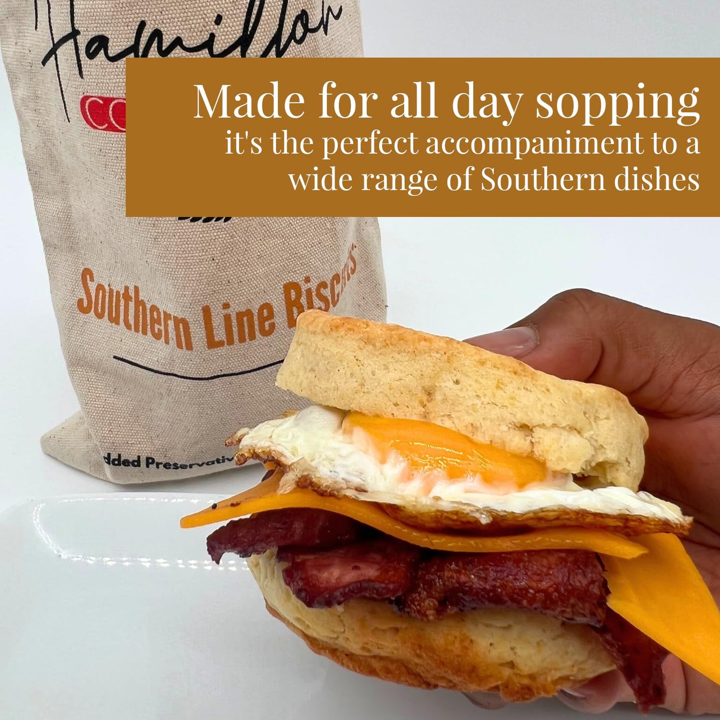 Hamilton Cornerstore Southern Biscuit Mix, Easy-to-Bake Delight Biscuits, Classic Southern Recipe for Fluffy Buttermilk Biscuit Mix, Homemade Quick and Easy Biscuit Mix, (20 OZ)