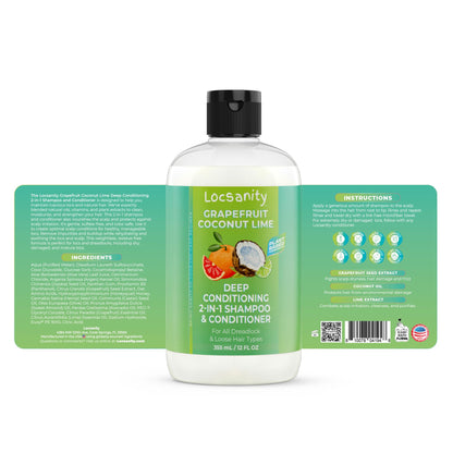 Locsanity Grapefruit Coconut Lime Compete Loccare Bundle - Locs Sisterlock Dreadlocks Microlocks Dreads